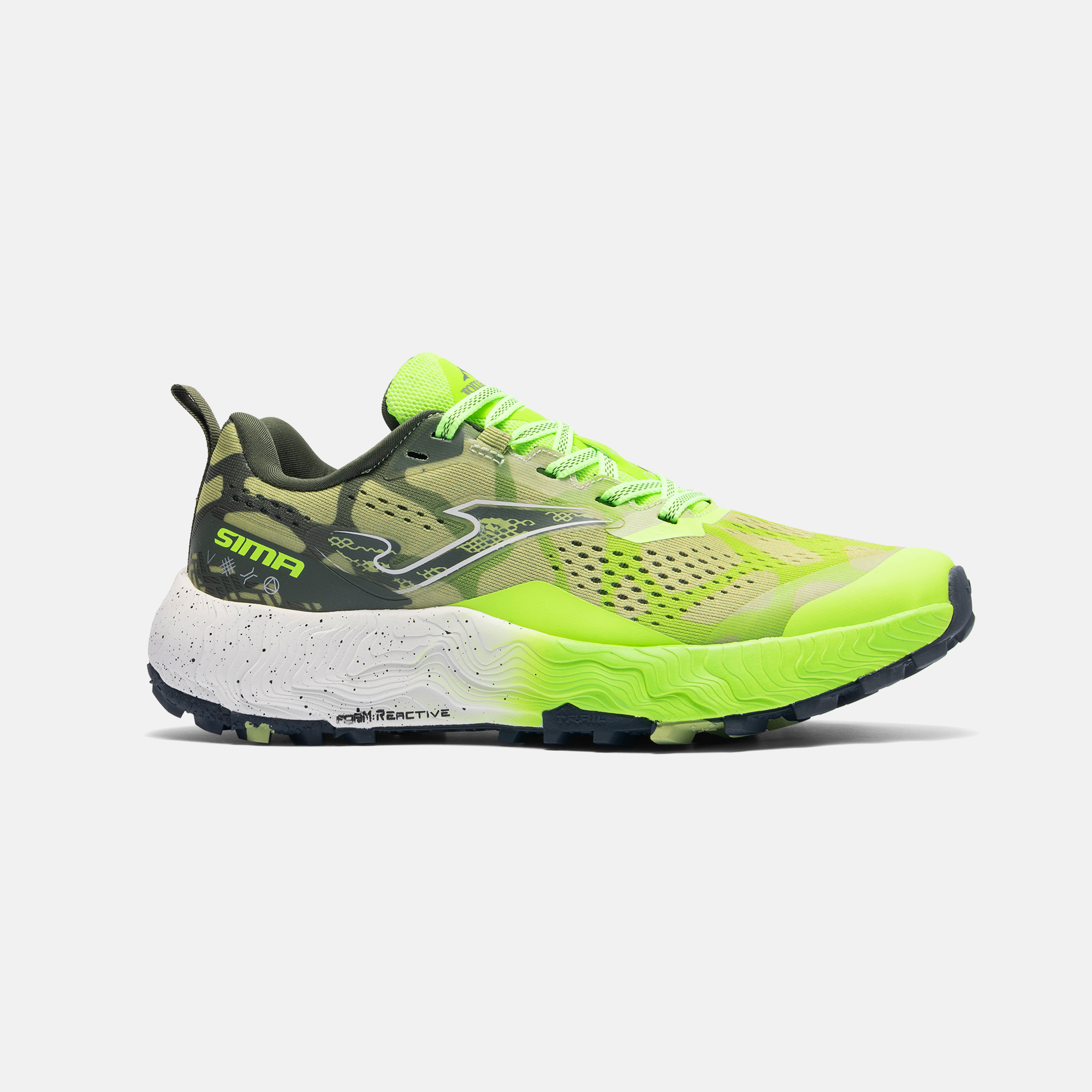 Zapatillas Trail Running Joma Sima Verde Flúor